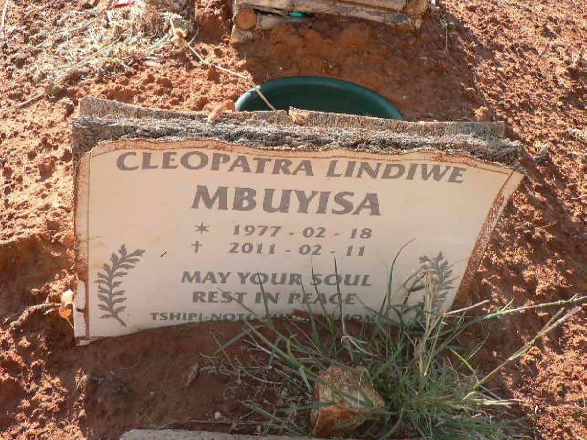 MBUYISA Cleopatra Lindiwe 1977-2011
