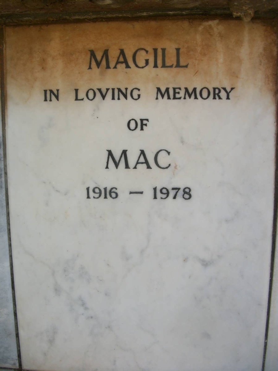 MAGILL Mac 1916-1978