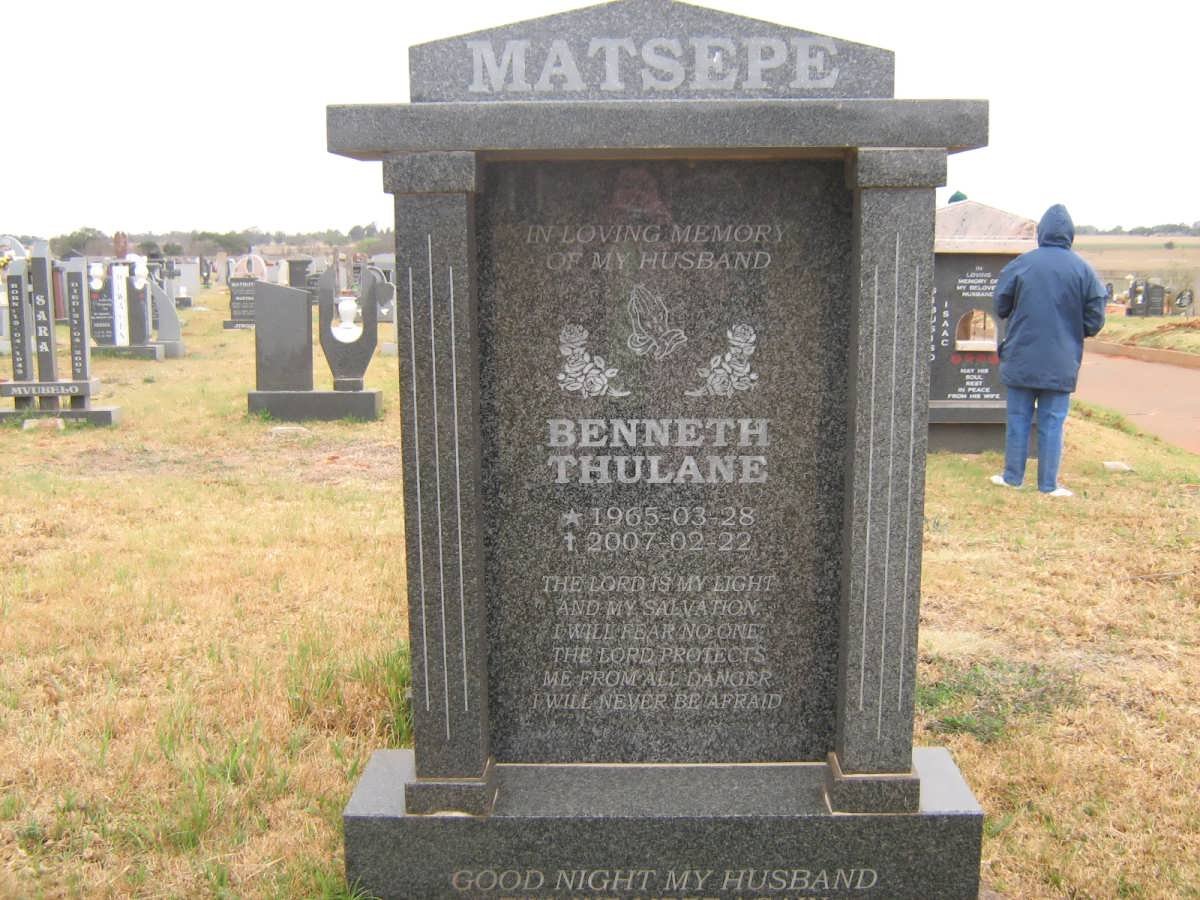 MATSEPE Benneth Thulane 1965-2007