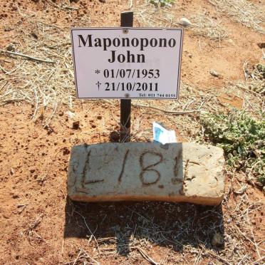 MAPONOPONO John 1953-2011