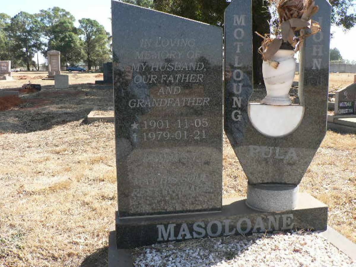 MASOLOANE Motloung John 1901-1979