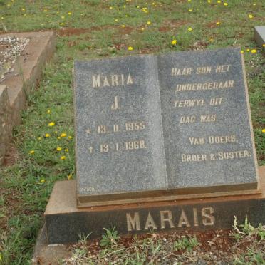 MARAIS Maria J. 1955-1968