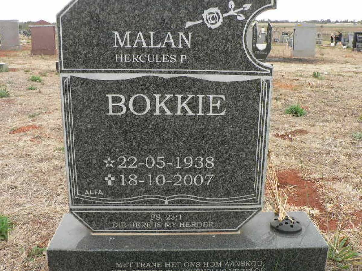 MALAN Hercules P. 1938-2007
