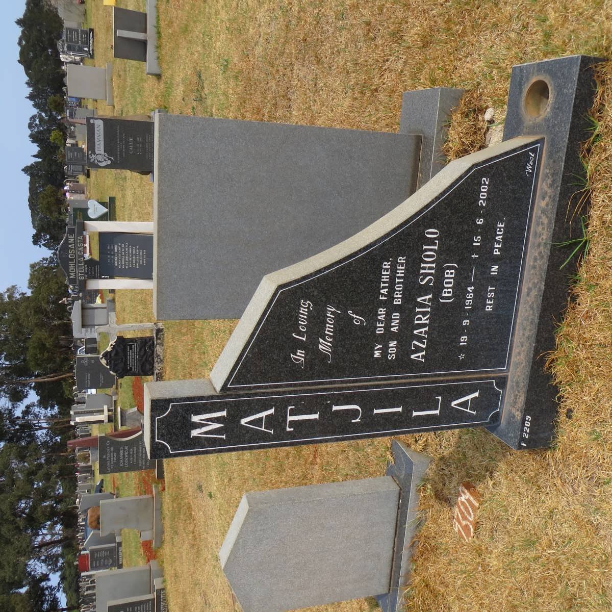 MATJILI Azaria Sholo 1964-2002