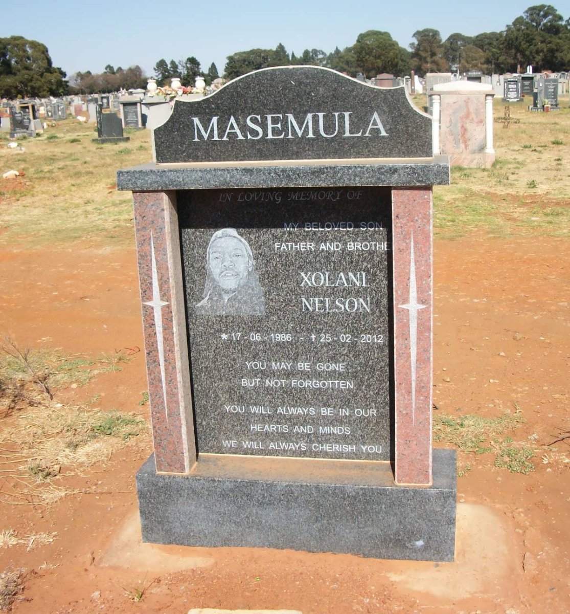 MASEMULA Xolani Nelson 1986-2012