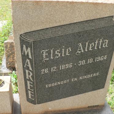 MAREE Elsie Aletta 1896-1964