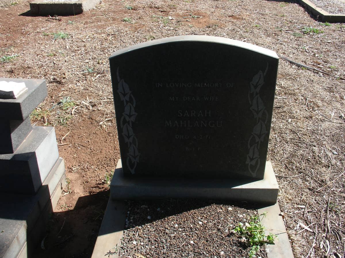 MAHLANGU Sarah