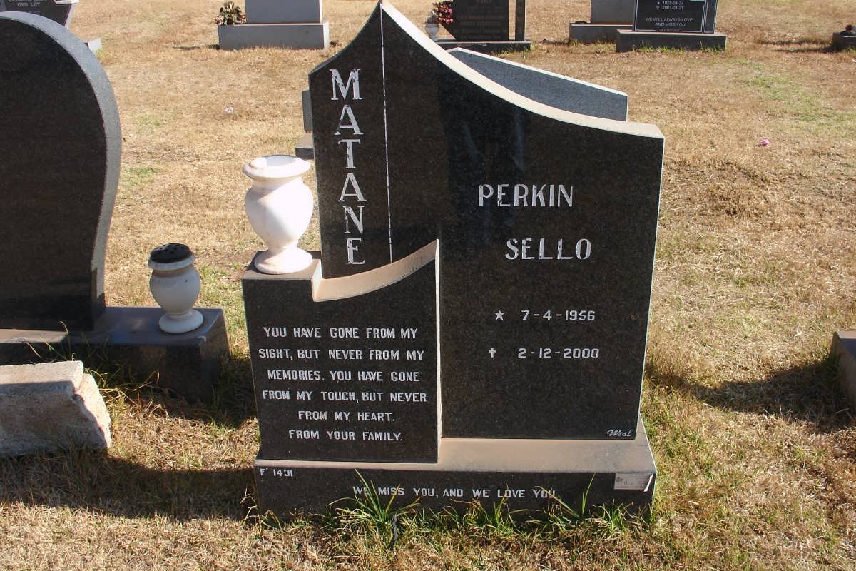 MATANE Perkin Sello 1956-2000