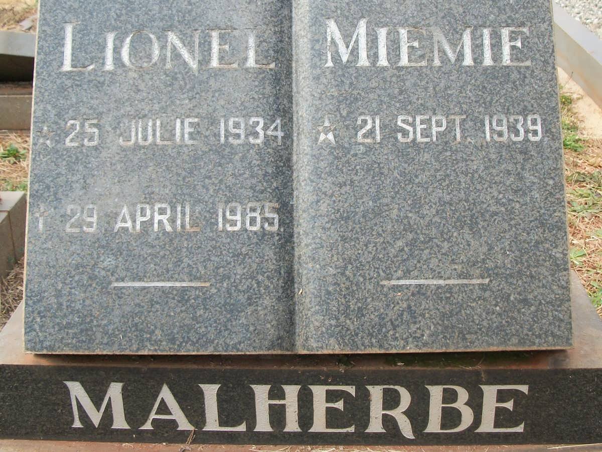 MALHERBE Lionel 1934-1985 &amp; Miemie 1939-