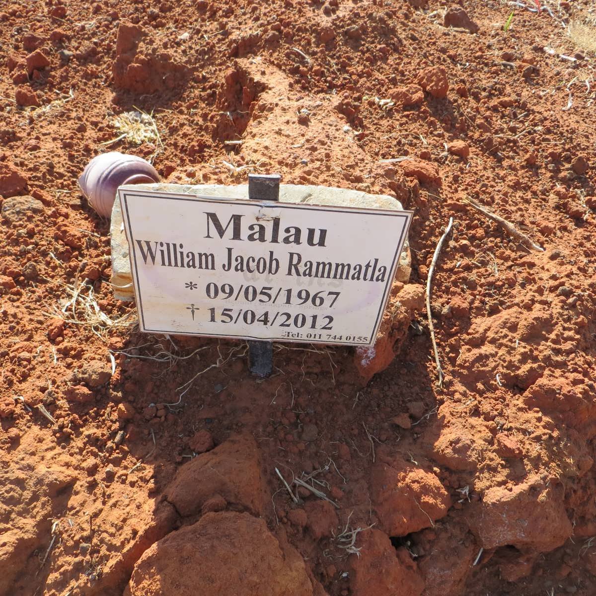 MALAU William Jacob Rammatla 1967-2012