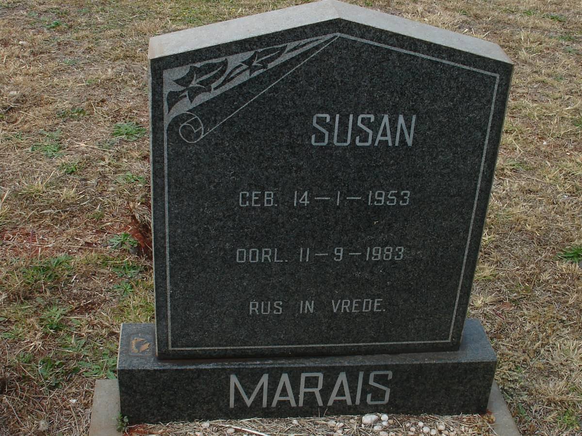MARAIS Susan 1953-1983