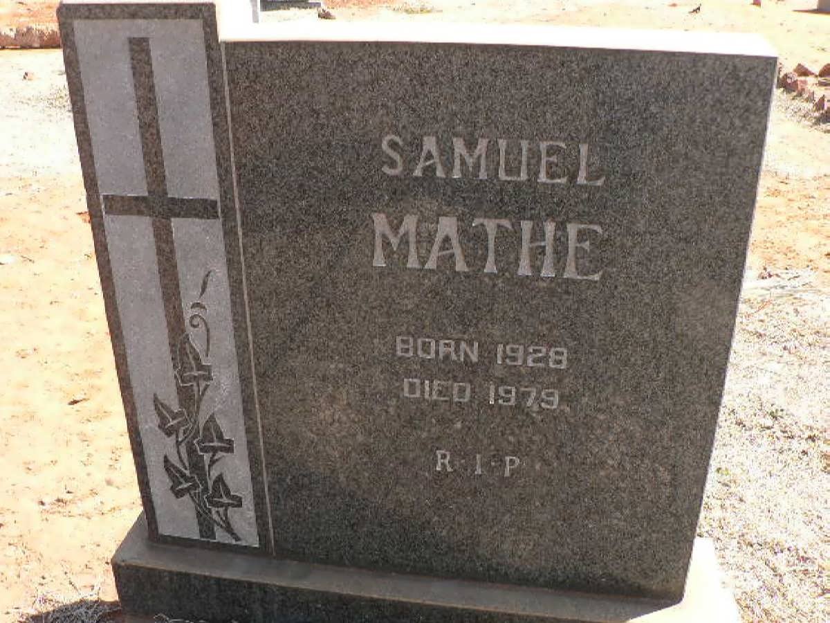 MATHE Samuel 1928-1979