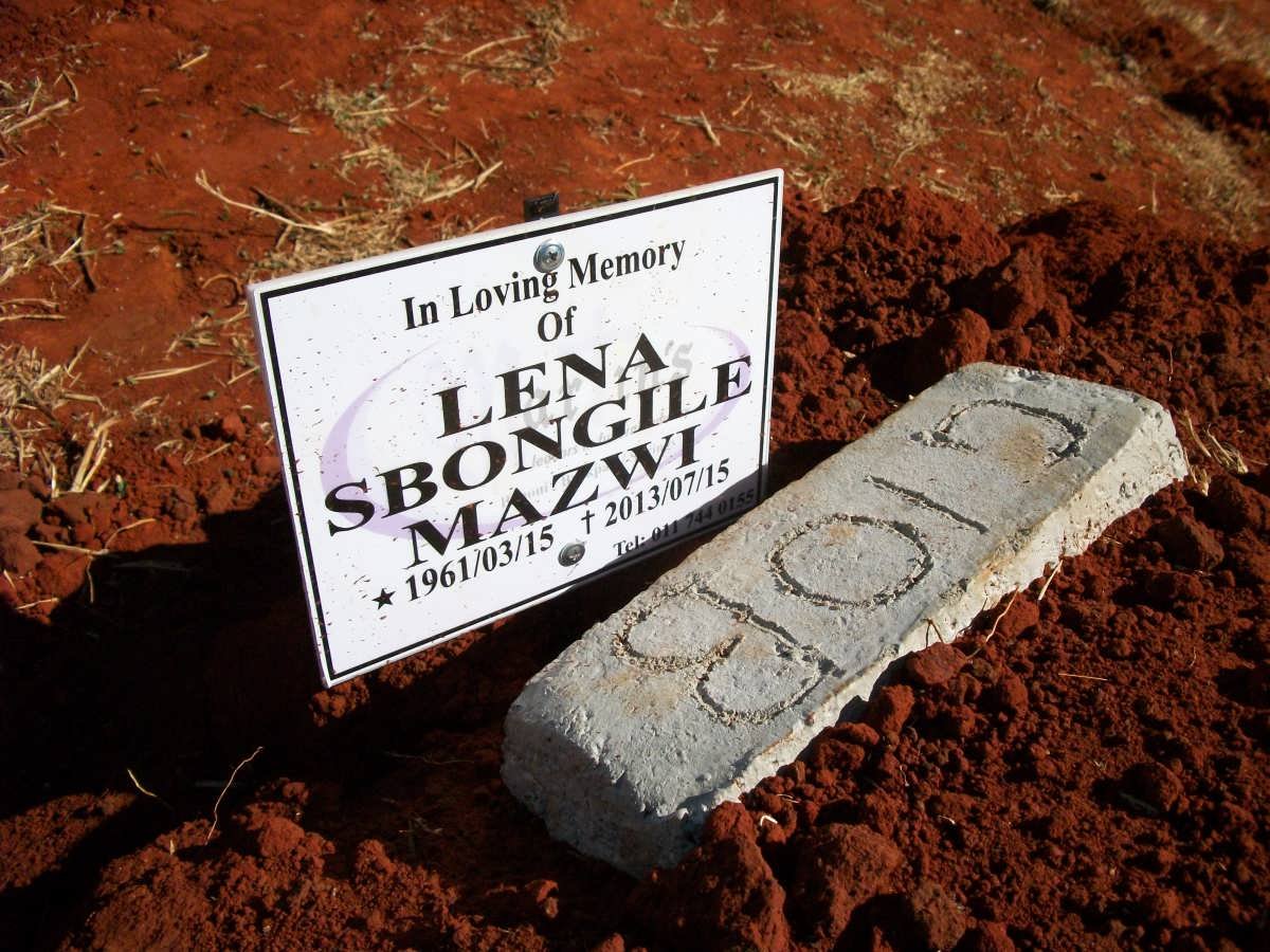 MAZWI Lena Sbongile 1961-2013