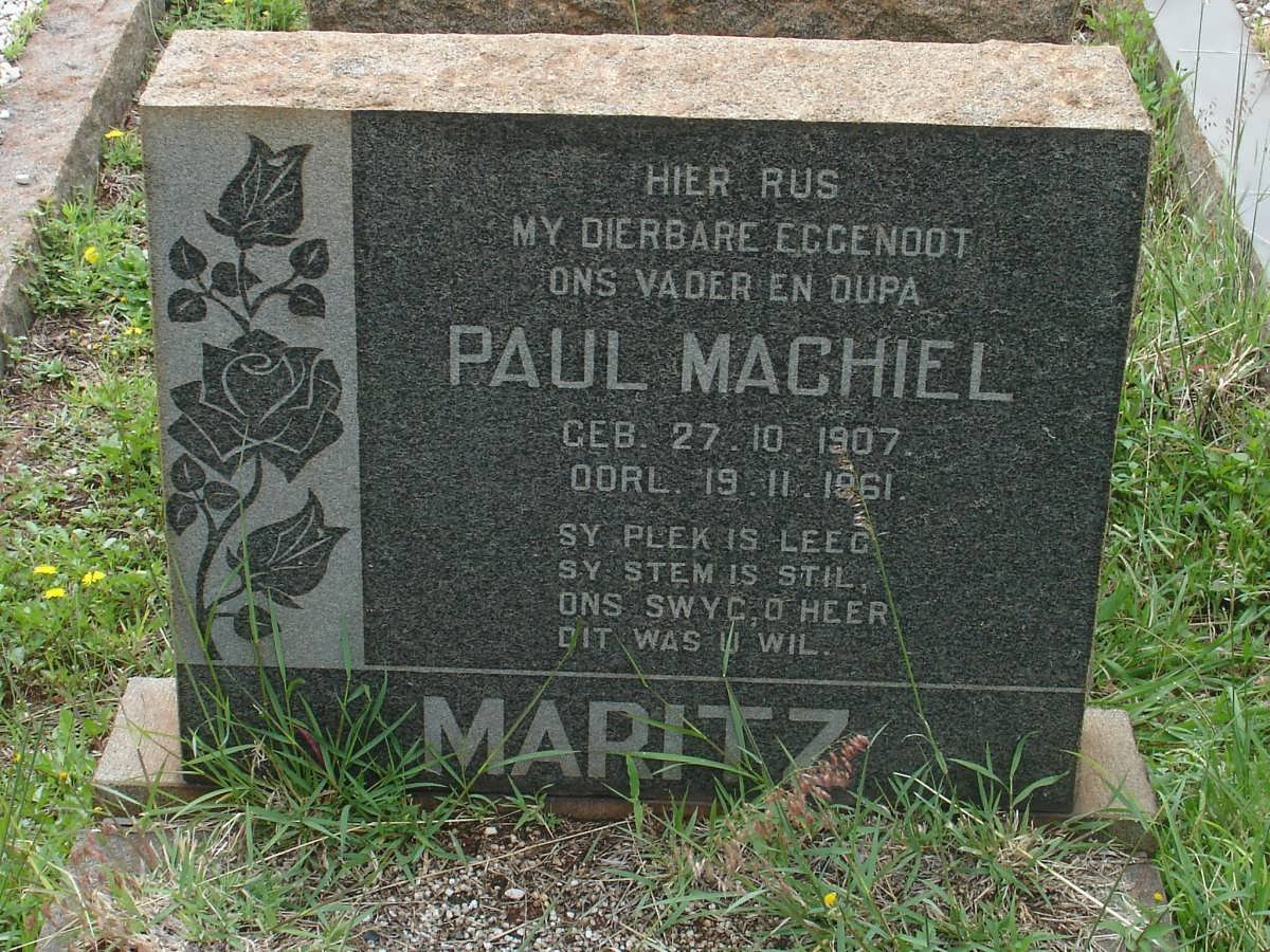 MARITZ Paul Machiel 1907-1961