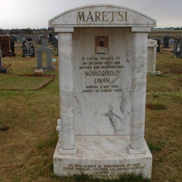 MARETSI Nomgqibelo Linah 1956-2007