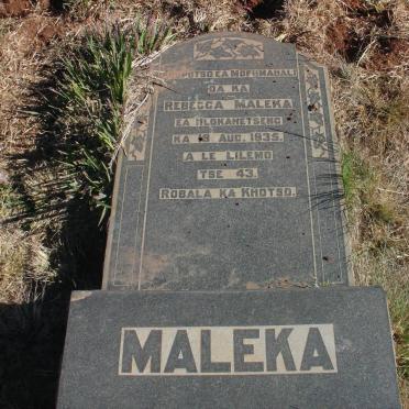 MALEKA Rebecca -1938