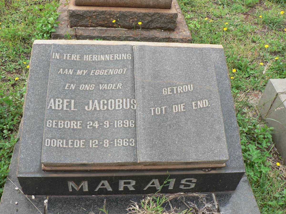 MARAIS Abel Jacobus 1896-1963