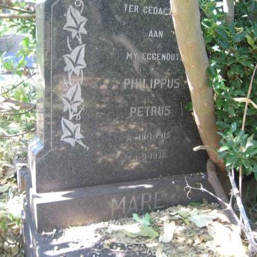 MARE Philippus Petrus 1915-1972