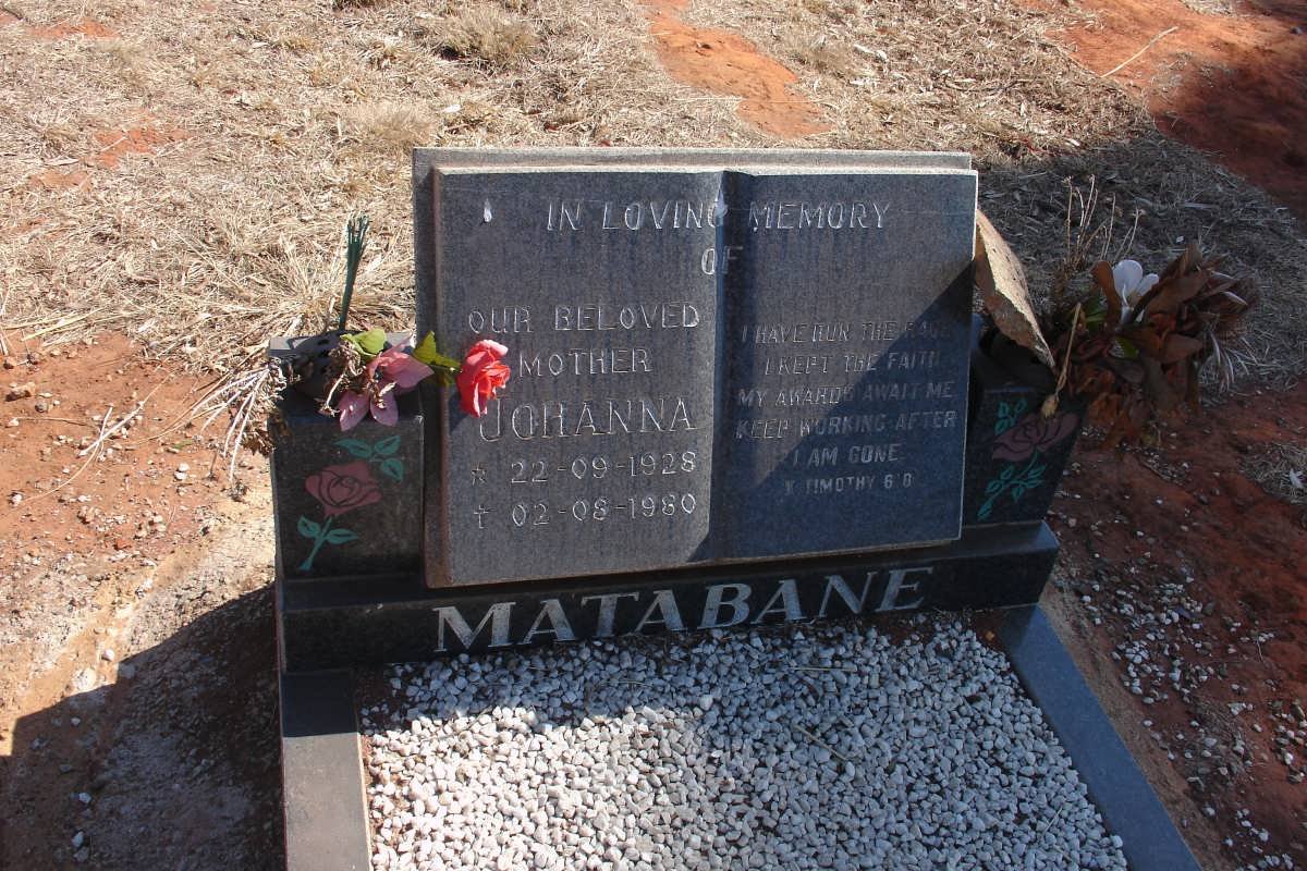 MATABANE Johanna 1928-1980