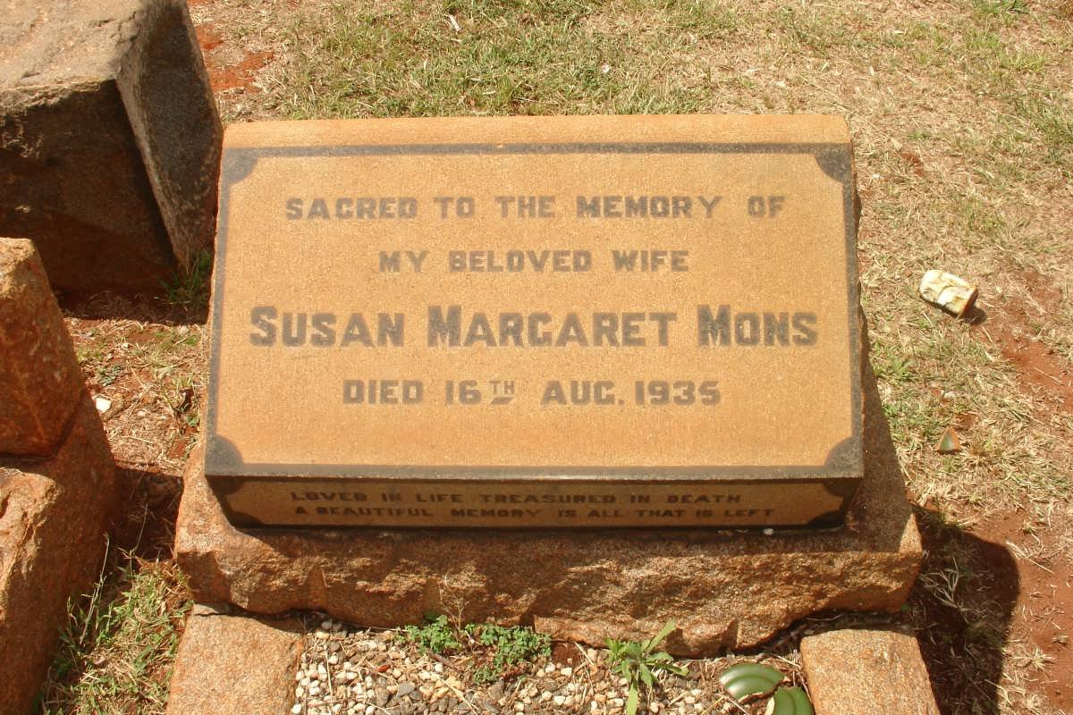 MONS Susan Margaret -1935