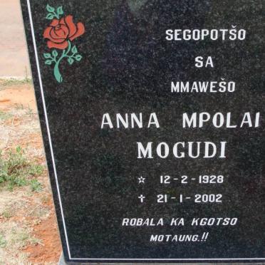 MOGUDI Anna Mpolai 1928-2002