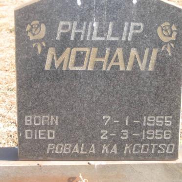 MOHANI Phillip 1955-1956
