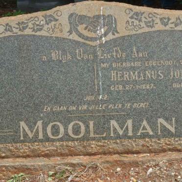 MOOLMAN Hermanus Johannes 1887-1964