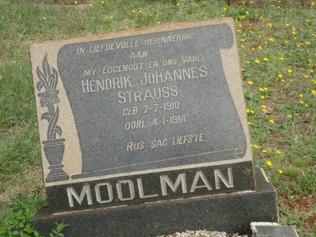 MOOLMAN Hendrik Johannes Strauss 1910-1964