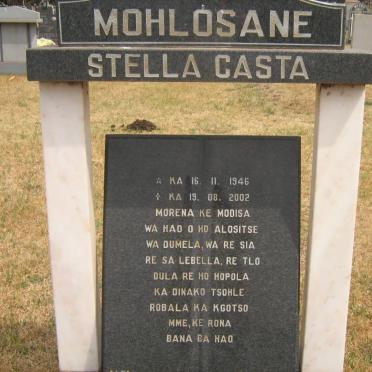 MOHLOSANE Stella Casta 1946-2002