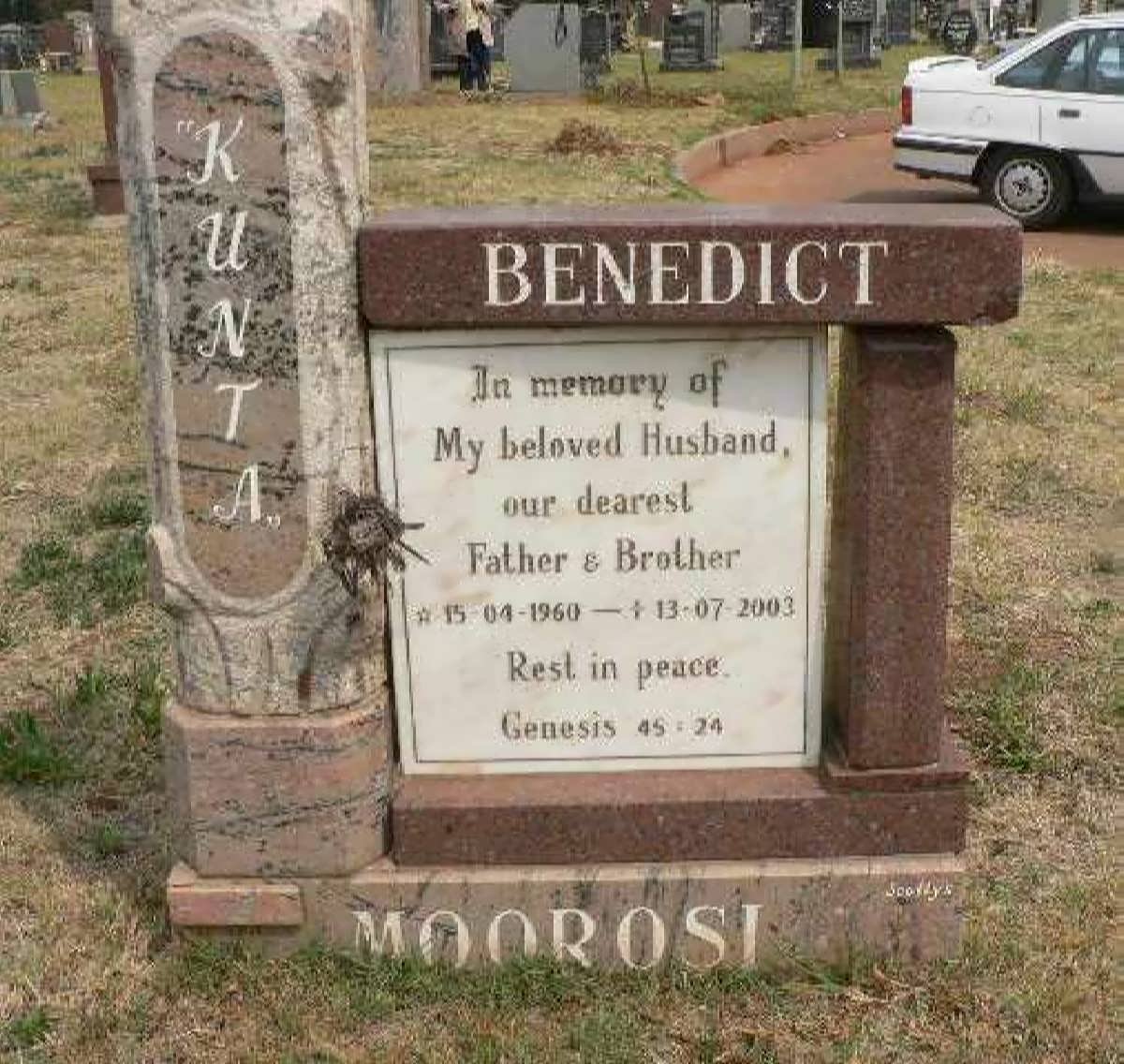 MOOROSI Kunta Benedict 1960-2003