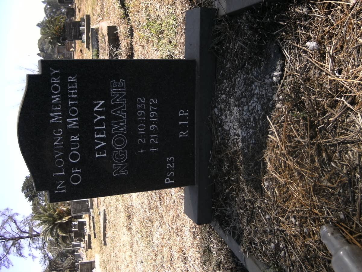 NGOMANE Evelyn 1932-1972