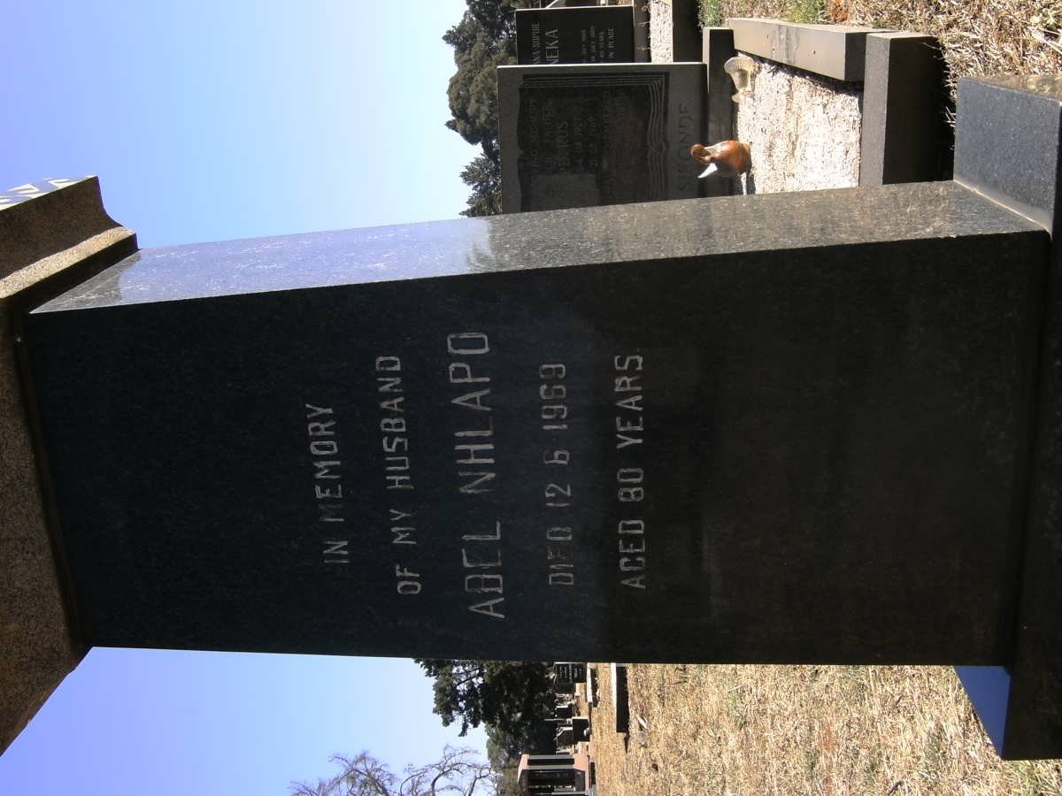 NHLAPO Abel -1969