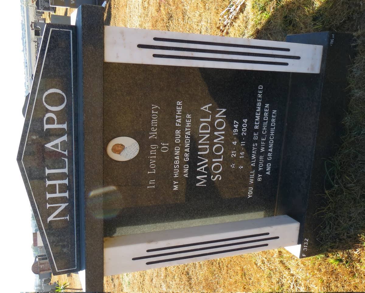 NHLAPO Mavundla Solomon 1947-2004
