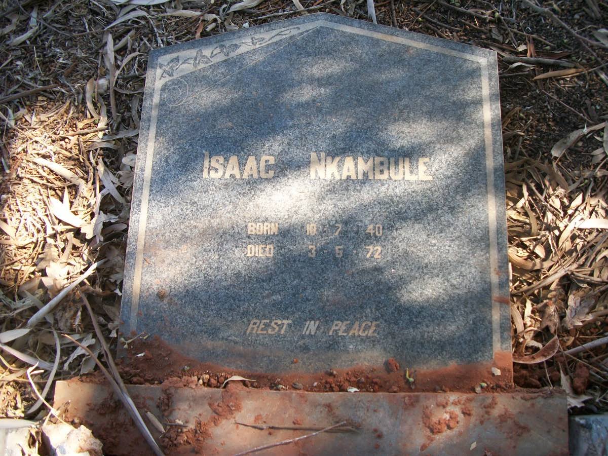 NKAMBULE Isaac 1940-1972