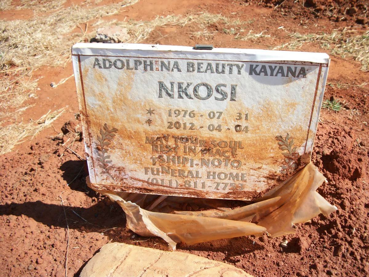 NKOSI Adolphina Beauty Kayana 1976-2012