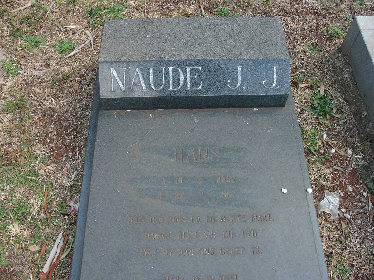 NAUDE J.J. 1959-1997