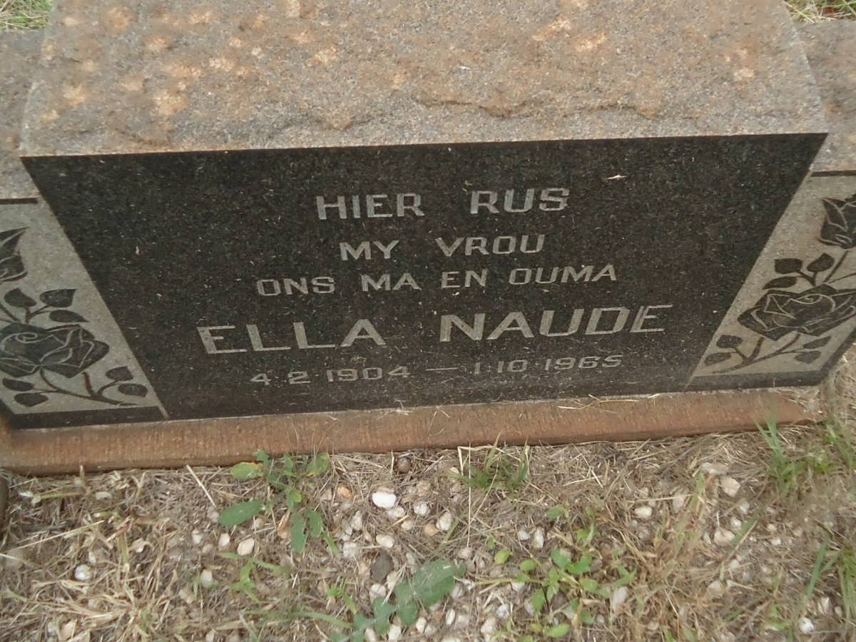 NAUDE Ella 1904-1965