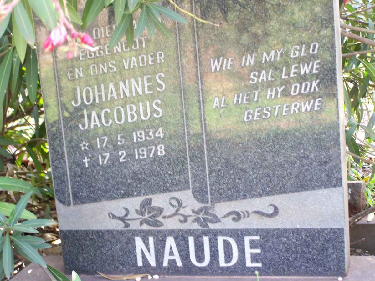NAUDE Johannes Jacobus 1934-1978