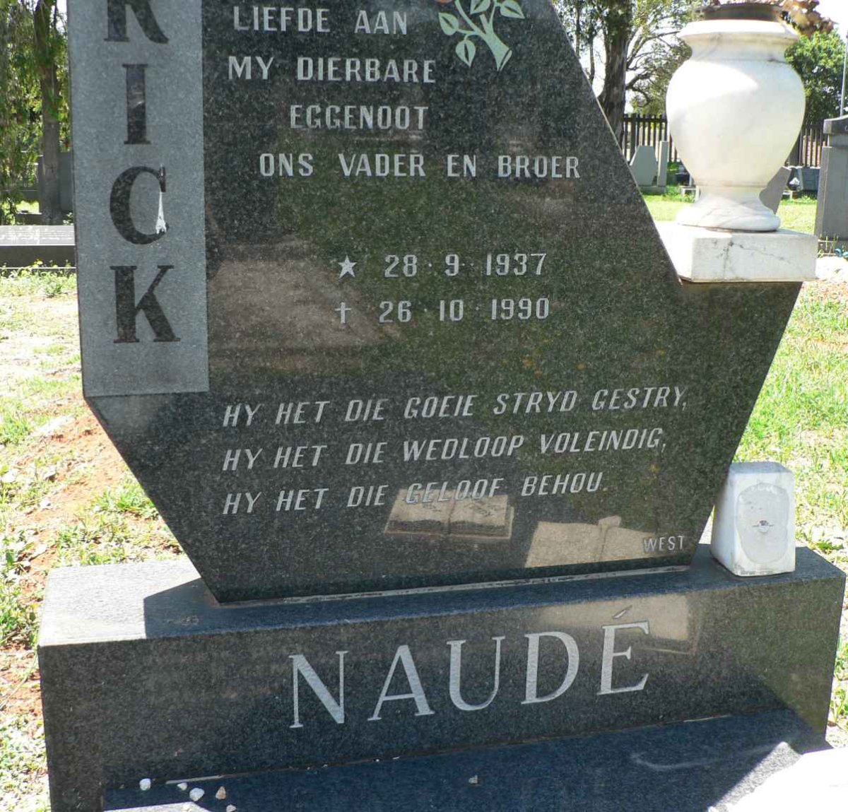 NAUDÉ Patrick 1937-1990