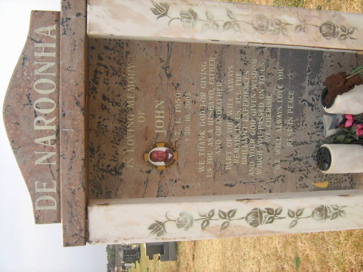 NAROONHA John, de 1950-2003