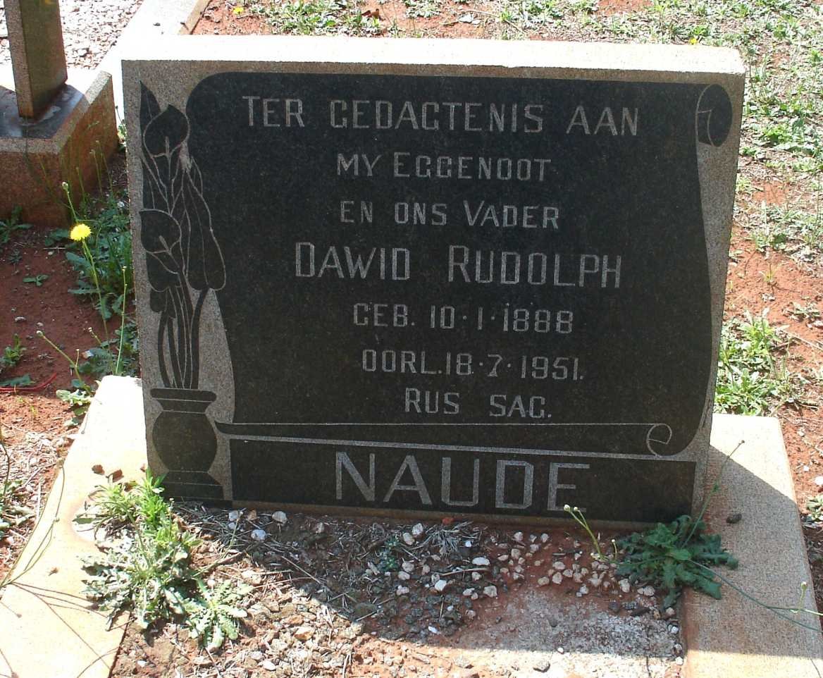NAUDE Dawid Rudolph 1888-1951