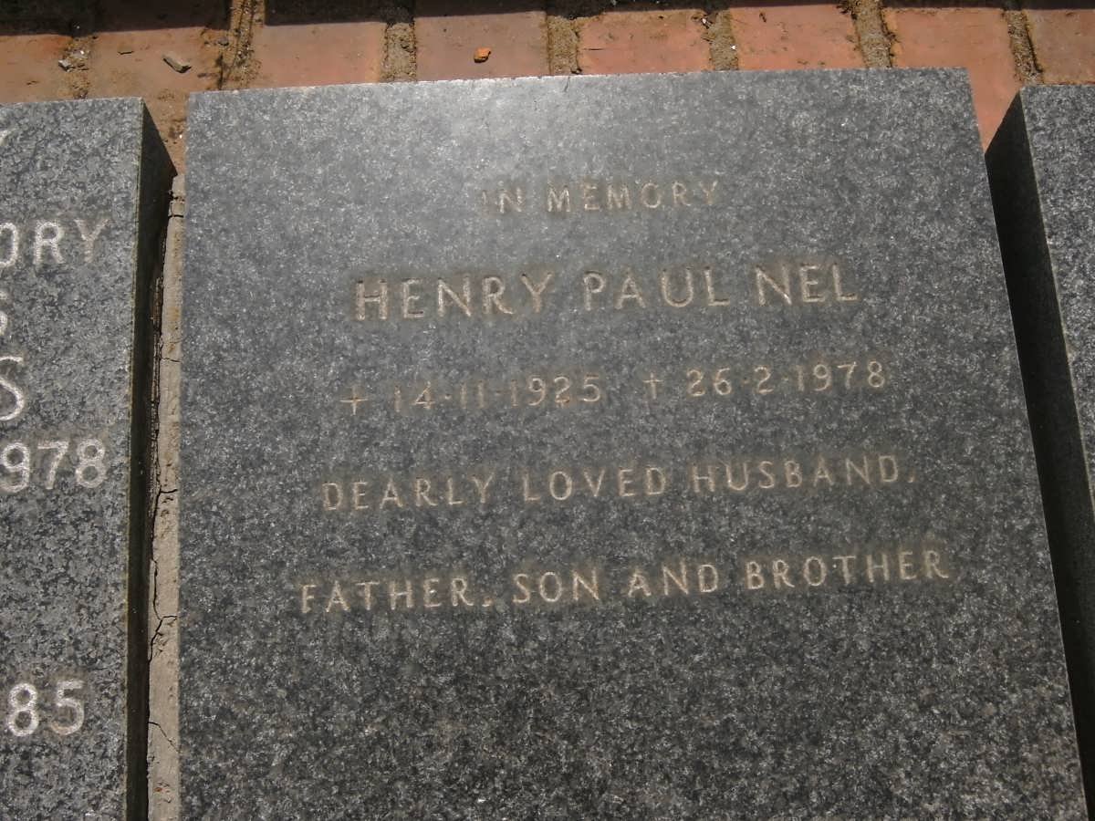 NEL Henry Paul 1925-1978