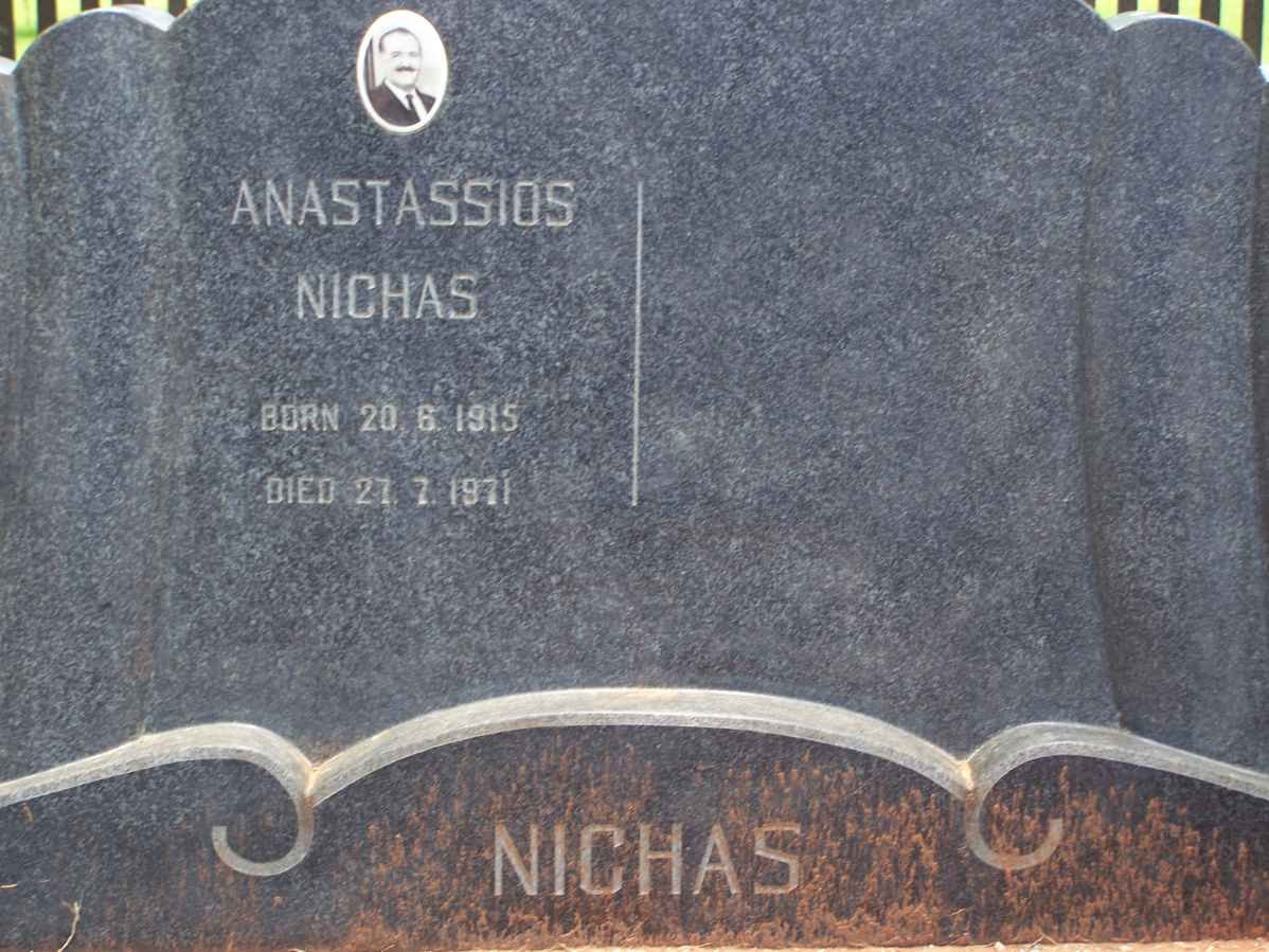 NICHAS Anastassios 1915-1971