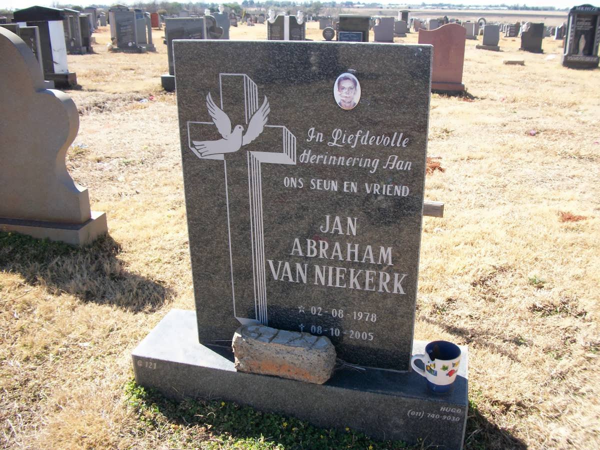 NIEKERK Jan Abraham, van 1978-2005