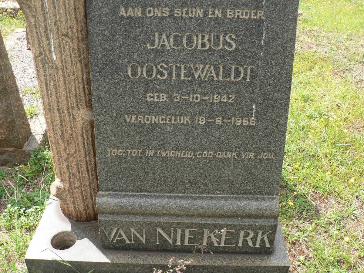 NIEKERK Jacobus Oostewaldt, van 1942-1956