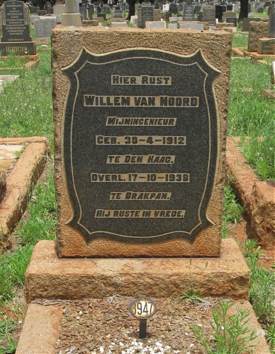 NOORD Willem, van 1912-1938