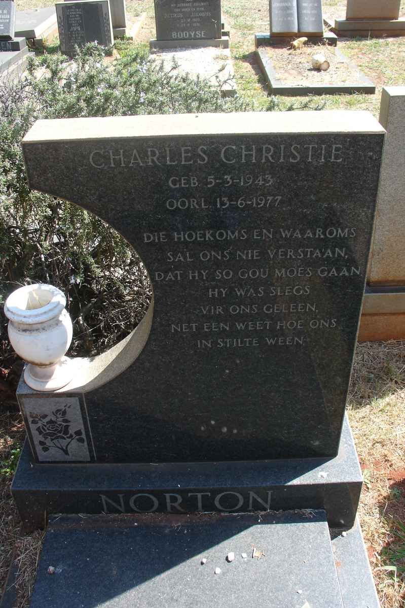 NORTON Charles Christie 1943-1977