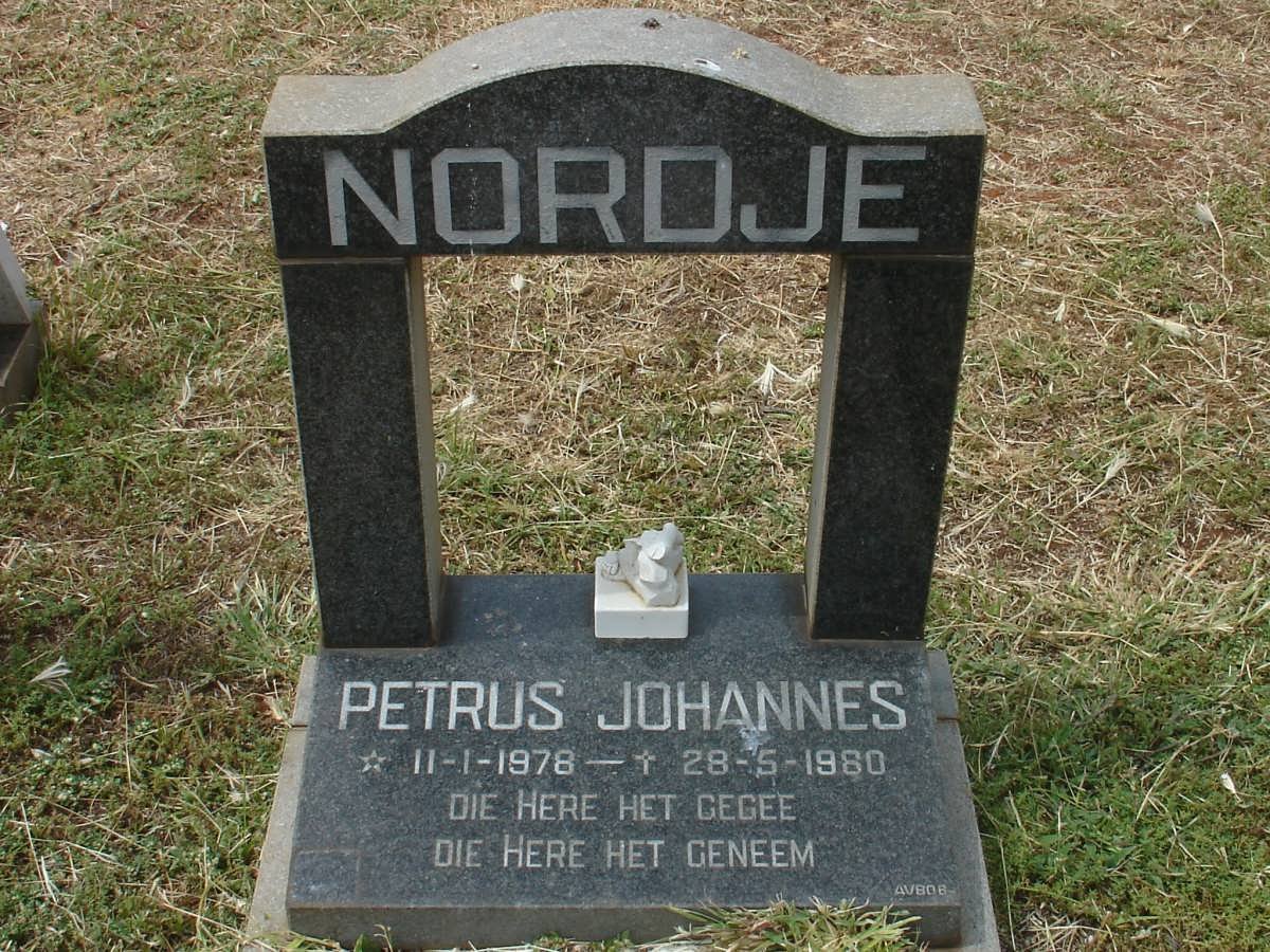 NORDJE Petrus Johannes 1987-1980