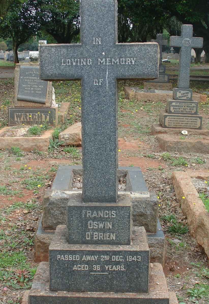 O'BRIEN Francis Oswin -1943