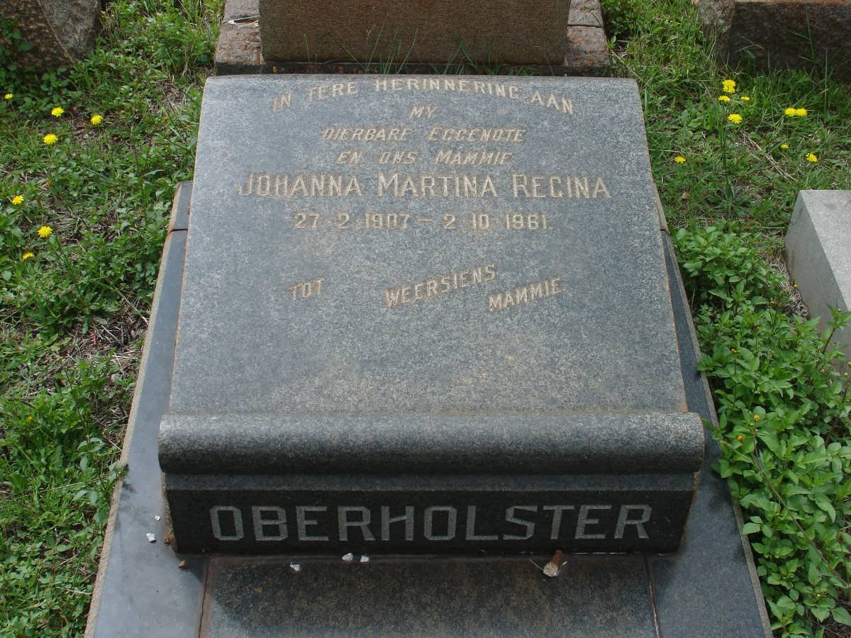 OBERHOLSTER Johanna Martina Regina 1907-1961